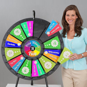 12-24 slot Tabletop Prize Wheel with Quality Graphics
