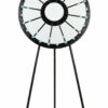 American Made Black Floor Stand Prize Wheel with Lights