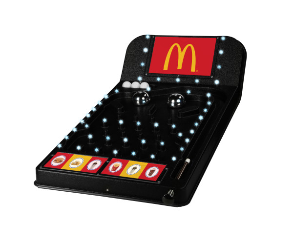 Customizable Promo Prize Pinball Game with Lights