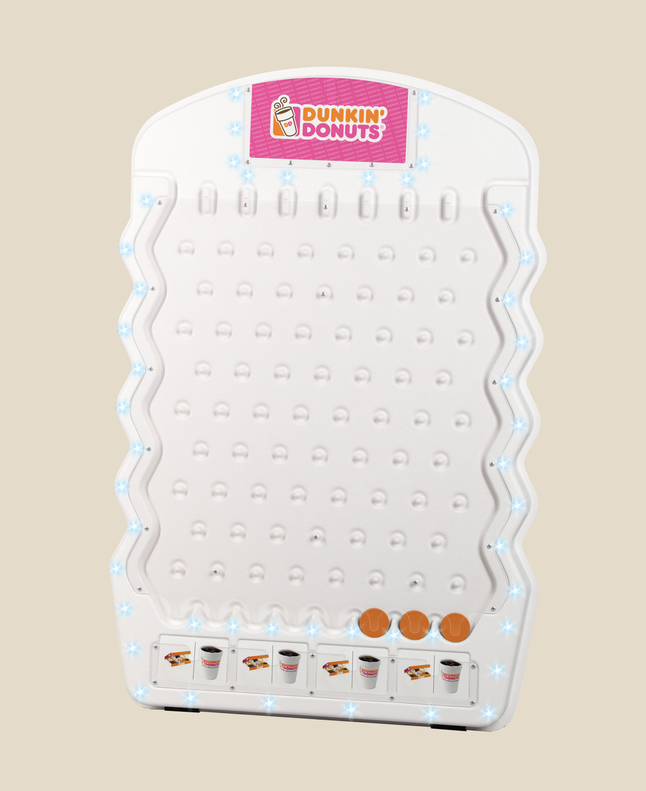 Mini White Plinko Game with LED Lights Introductory Price Limited Time Only! 