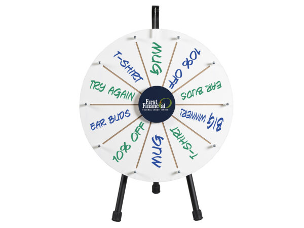 Custom Center Plate Best Dry Erase Prize Wheel