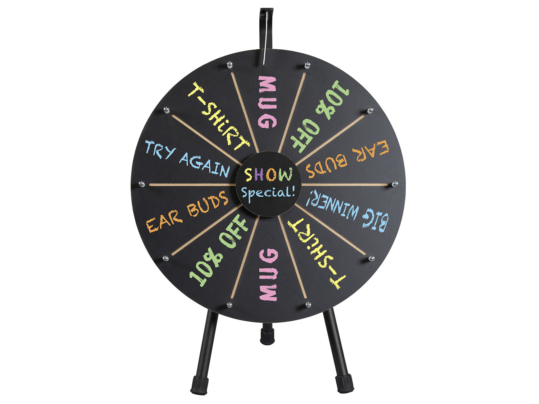 Fortune Wheel / Wheel Of Fortune / Gift Spin & Win/ Lucky Draw Wheel Stand  with Printing (FREE Design) | Shopee Malaysia