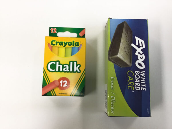 Chalk and Eraser Included with Wheel